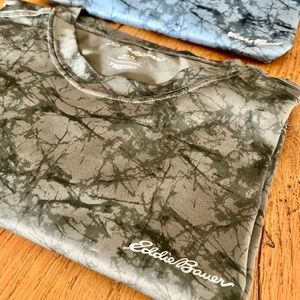 Set of 2 Eddie Bauer Mens Dri-fit shirts (LT)